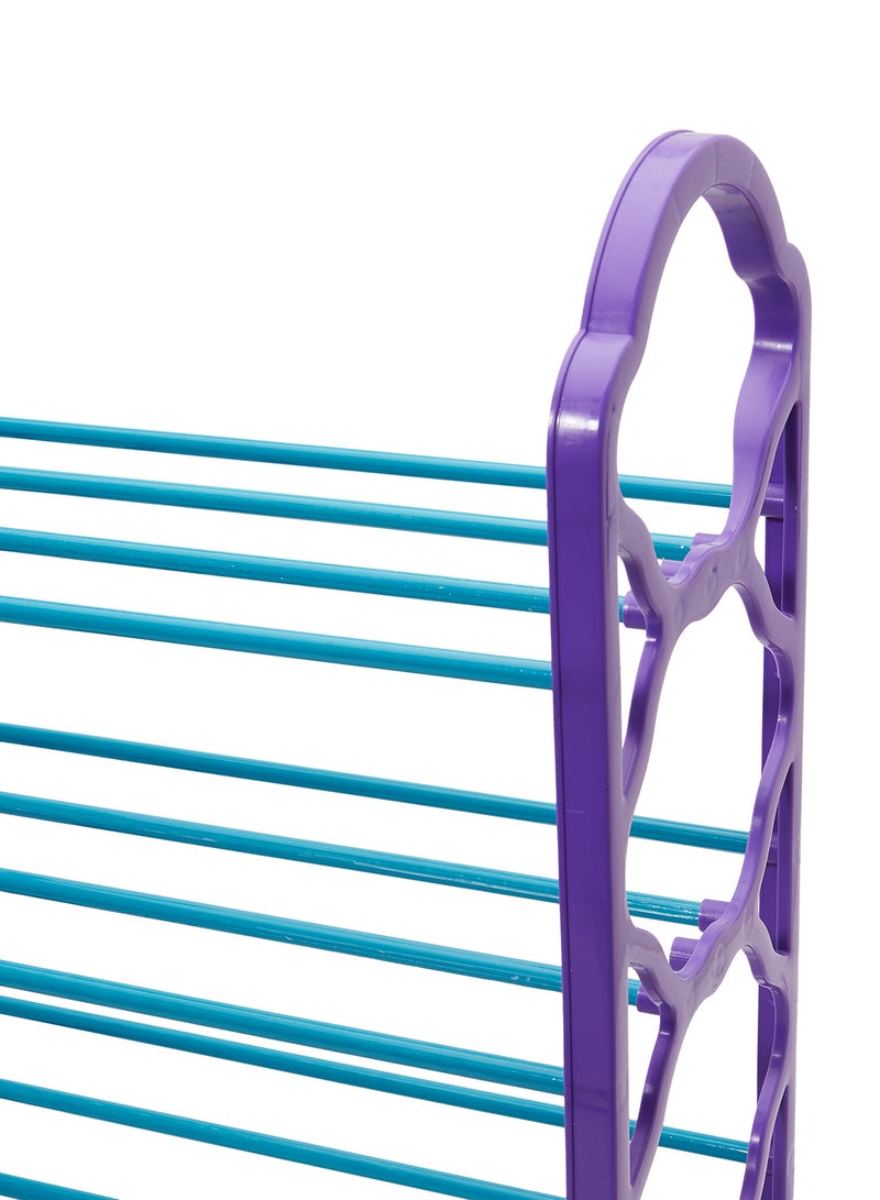 دي بلو حامل أحذية قابل للتكديس مكون من 4 أرفف أرجواني/ أزرق 55x50x7.9Ø³Ù†ØªÙŠÙ…ØªØ± - Image 3