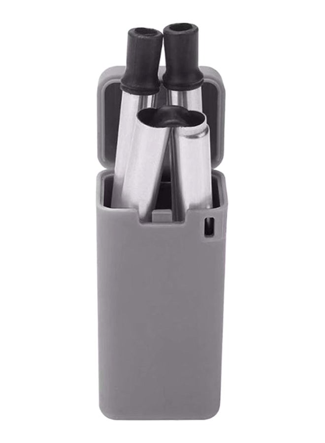 Generic Foldable Drinking Collapsible Reusable Straw Multicolour 15cm  - Image 2