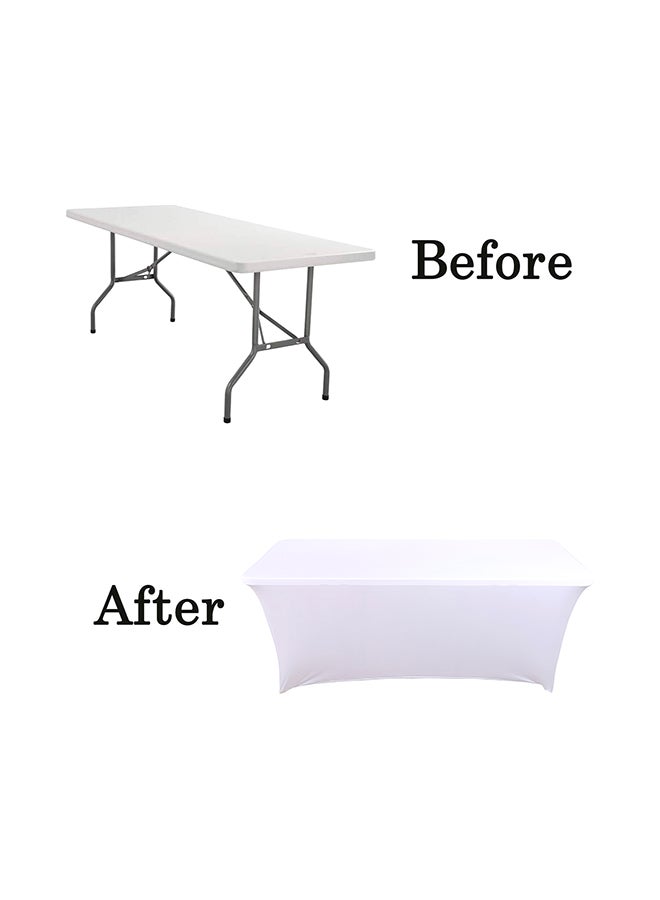 Stretch Spandex Polyster Table Cover White 40.00x4.00x30.00cm - Image 2