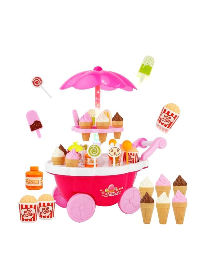 أم كيو فيت مجموعة لعب  من 39 عربة حلوى الآيس كريم. - Image 1