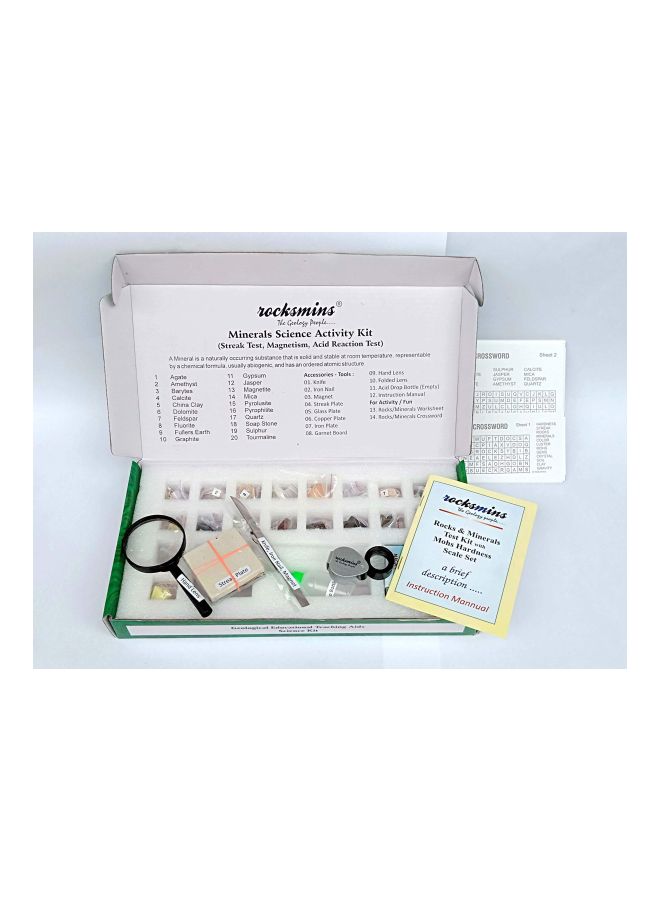 روكسمينز طقم أنشطة العلوم المعدنية مع أدوات اختبار طراز MI20ACPT - Image 2