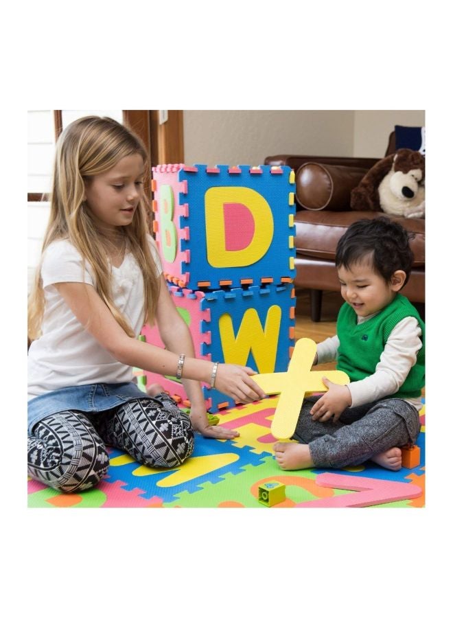 NSinc - 36-Piece Foam ABC Tiles Puzzle Climbing Mat 30x30x1cm - Image 1