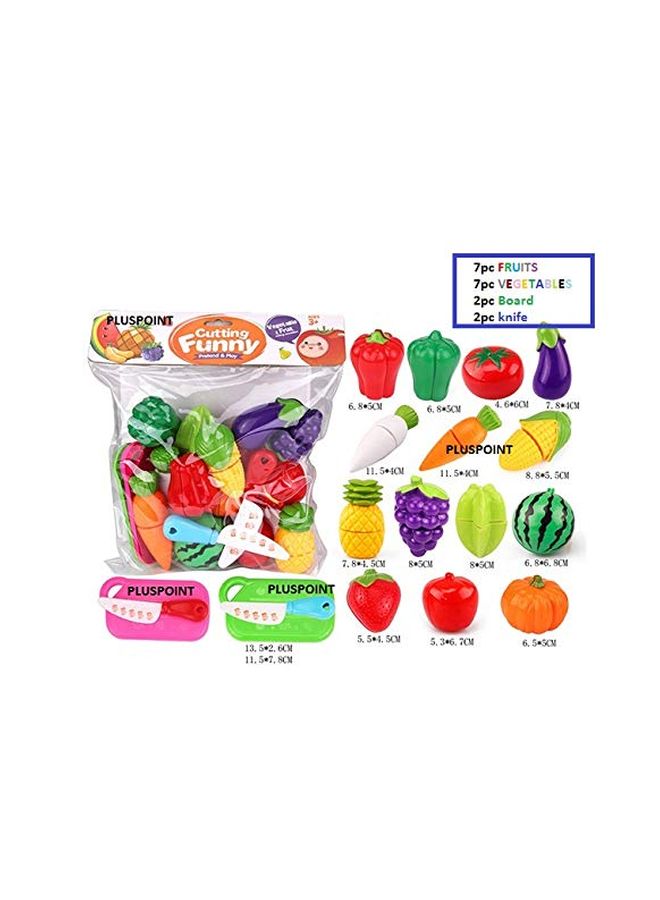 PLUSPOINT 18-Piece Cutting Funny Pretend And Play Set - Image 2