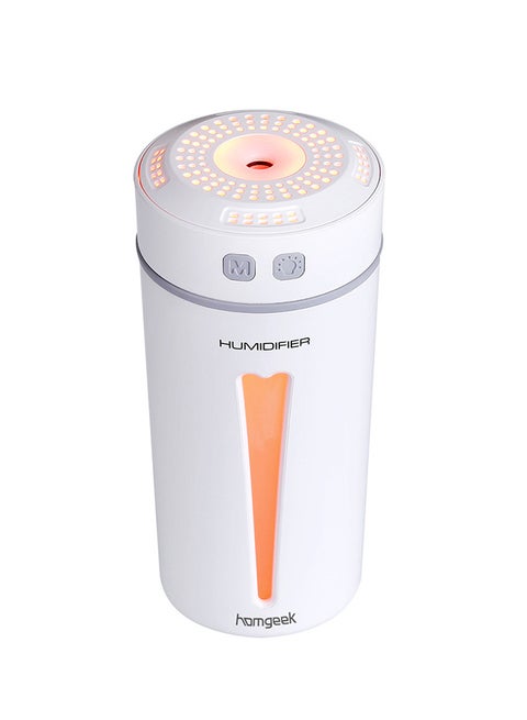 USB Air Humidifier Lamp White 15.10x7.10x7.10centimeter