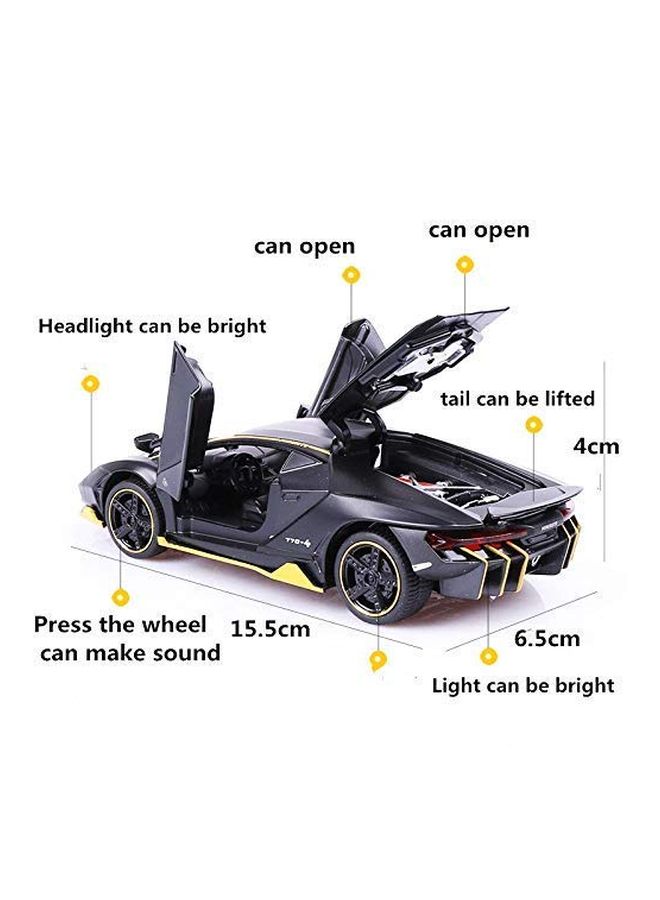 ستوريو نموذج معدني مصبوب لسيارة تعمل بالسحب للخلف طراز B07QGGD72Q . أسود - Image 2