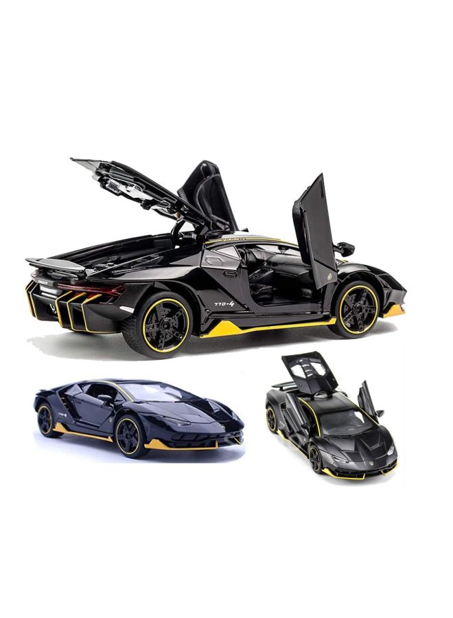 ستوريو نموذج معدني مصبوب لسيارة تعمل بالسحب للخلف طراز B07QGGD72Q . أسود - Image 4