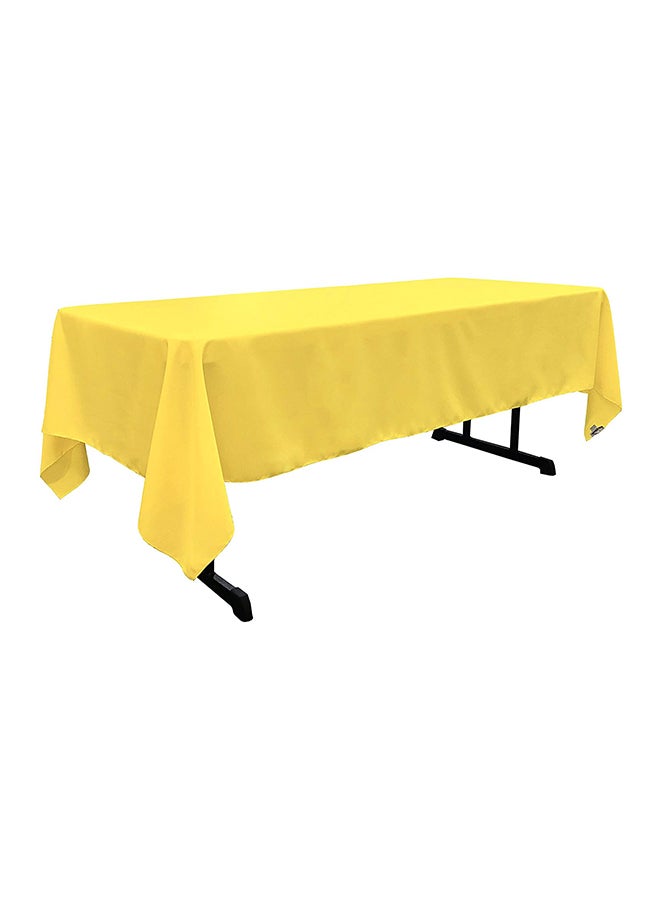 لا لينين مفرش طاولة مستطيل الشكل من قماش البوبلين القطني أصفر 120 x 60 x 0.1بوصة