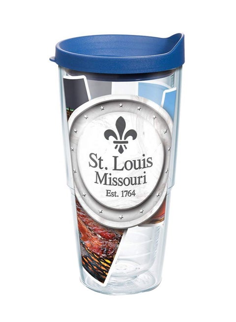 St Louis Collage Tumbler With Lid Multicolour