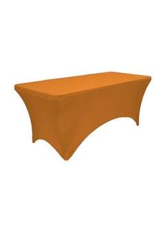 Fitted Stretchable Elastic Table Cloth Gold 72 x 24 x 30inch