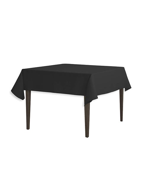 Solid Pattern Table Cloth Black 54inch