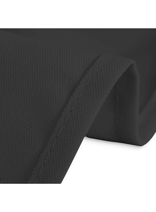 LinenTablecloth - Solid Pattern Table Cloth Black 54inch - Image 1