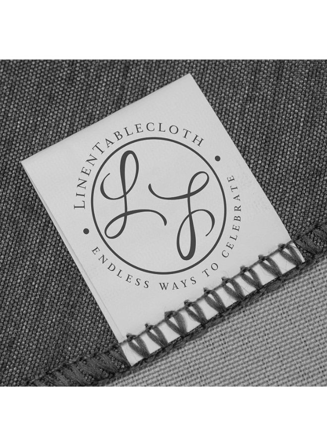LinenTablecloth - Solid Pattern Table Cloth  54inch Polyester Squared Ivory 54inch - Image 1