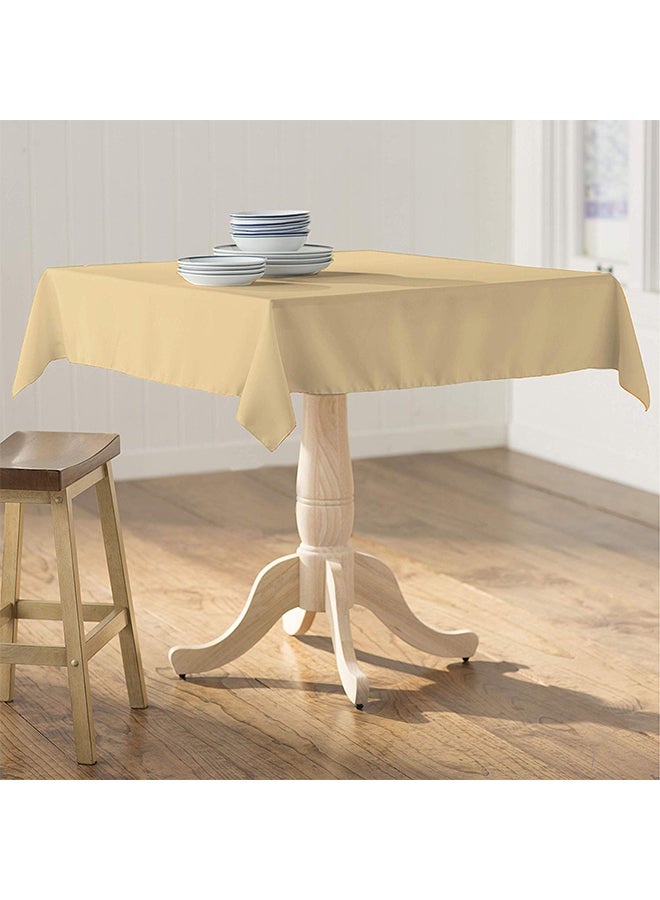 لا لينين مفرش طاولة عصري وأنيق من البوليستر كاكي 58 x 58بوصة - Image 2