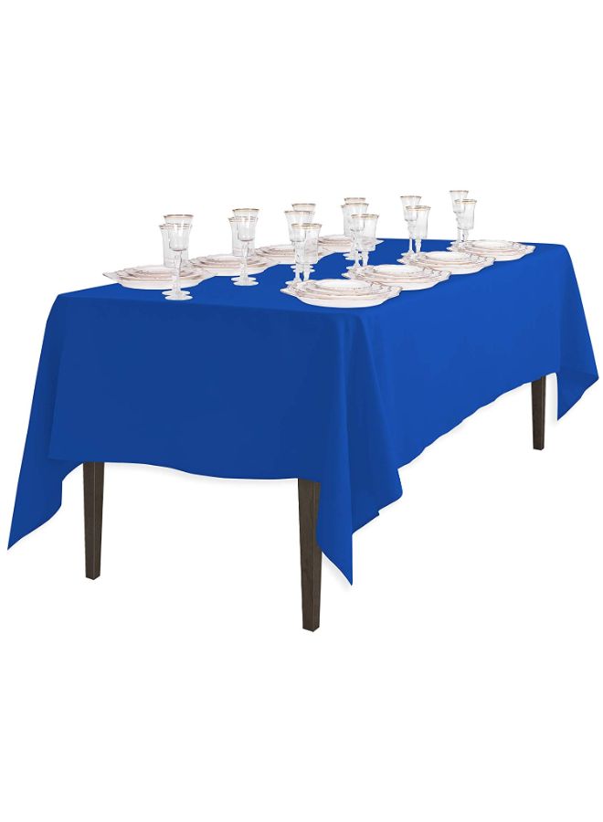 Solid Pattern Table Cloth Royal Blue 60 x 126inch - v1576143712/N32672395A_3