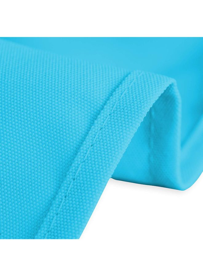 لينين تايبل كلوث Double Layer Pintuck Pattern Table Cloth Blue/White 60inch  - Image 2