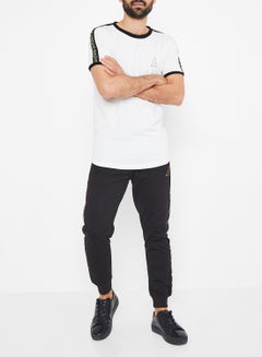 GOLDEN EQUATION Tape Detail Ringer T-Shirt White  - Image 2