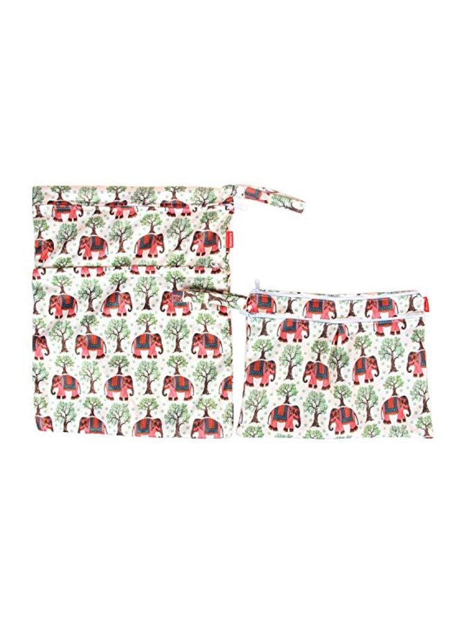 داميرو طقم أكياس للاستخدام الجاف والرطب بتصميم فيلة مكون من قطعتين - Image 4