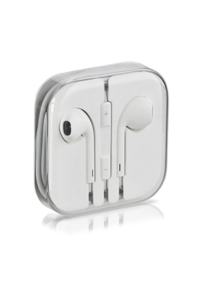 Generic - In-Ear Earphones With Mic White - Image 1