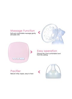 YOUHA 2-Piece Compact, Lightweight Electric Feeding Breast Pump, 150ml - Clear/Pink  - Image 5
