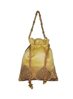 Ethnic Potli Clutch Yellow