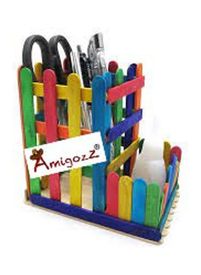 اميغوز 100 قطعة من عصا الآيس كريم الخشبية من النوع AMZ100 - Image 3