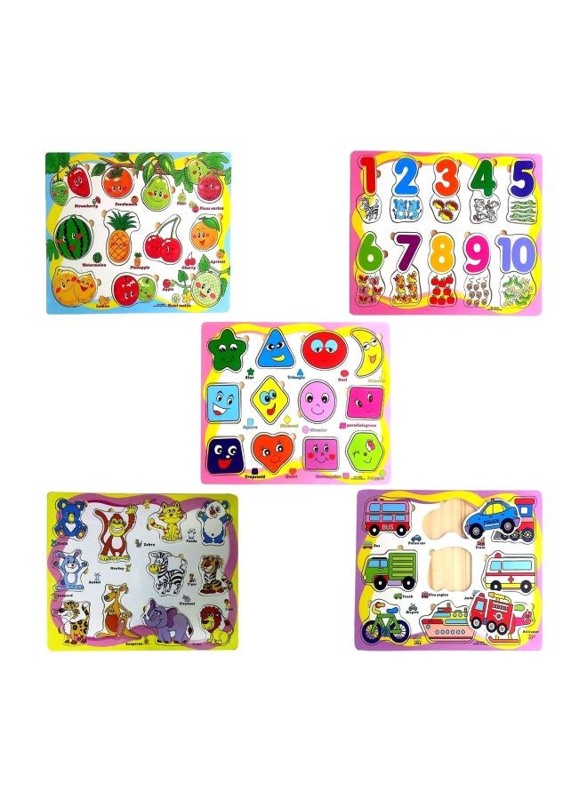 Set Of 5 Board Puzzle Games - v1576154340/N32604274A_1