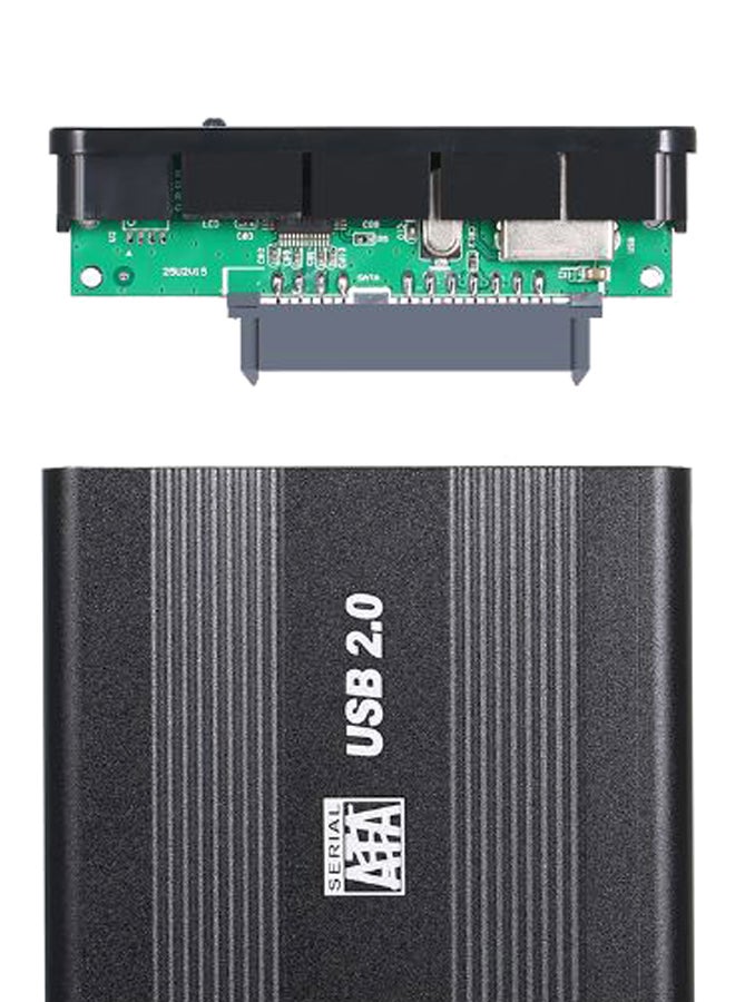 USB2.0 To SATA HDD Converter Adapter External Case Black - Image 2