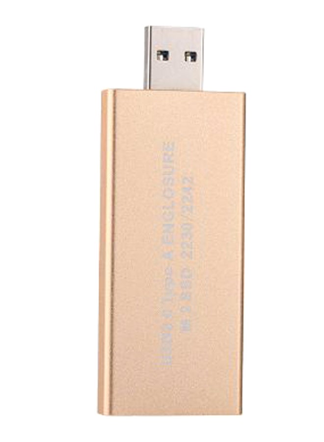 SSD Enclosure Adapter Storage Case Gold/Silver - Image 3