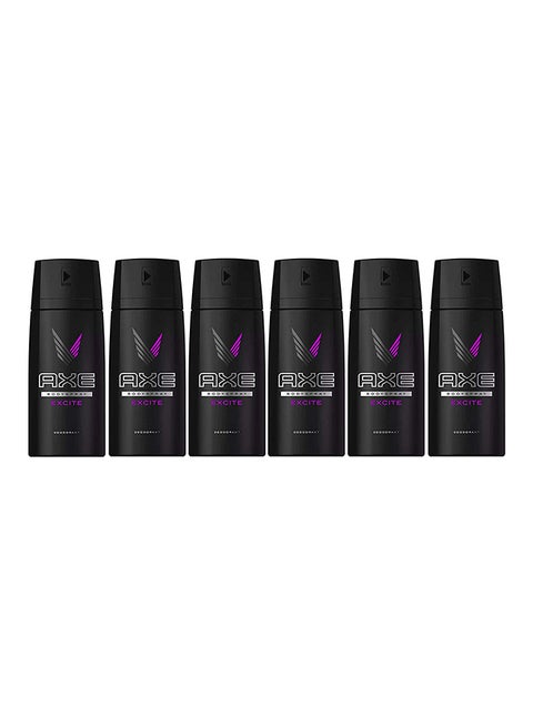 Pack Of 6 Body Spray Deodorant 6 x 150ml