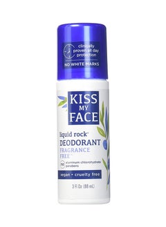 Kiss My face Pack Of 3 Fragrance-Free Liquid Rock Deodorant  - Image 1