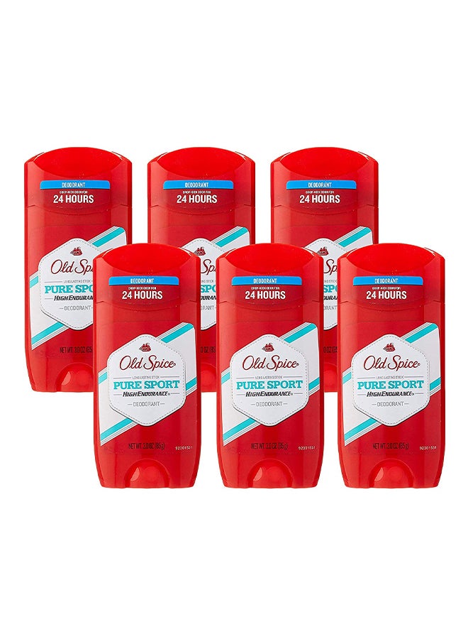 Old Spice Pack Of 6 Pure Sport Deodorant  - Image 1