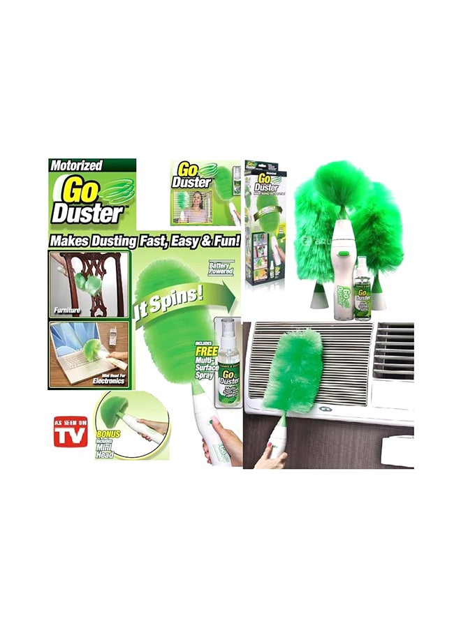 Go Duster Electric Dust Cleaning Brush Green