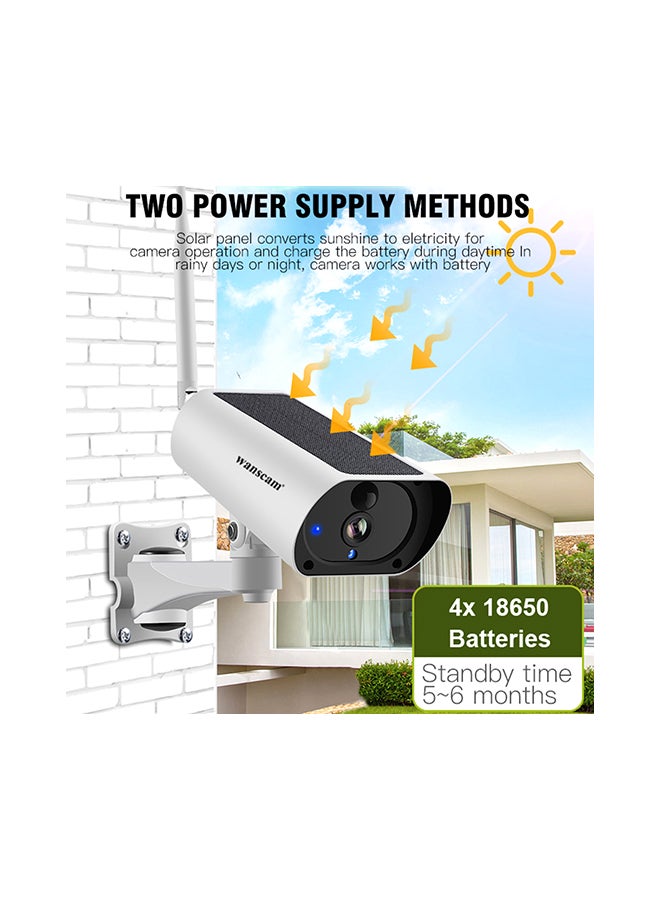 وانسكام كاميرا IP بتصميم رصاصة مزودة بخاصية واي فاي والرؤية الليلية بالأشعة تحت الحمراء وتعمل بالطاقة الشمسية - Image 3