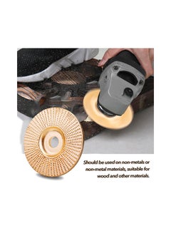 Generic 2-Piece Wood Grinding Wheel Set gold 15x4x14cm  - Image 3