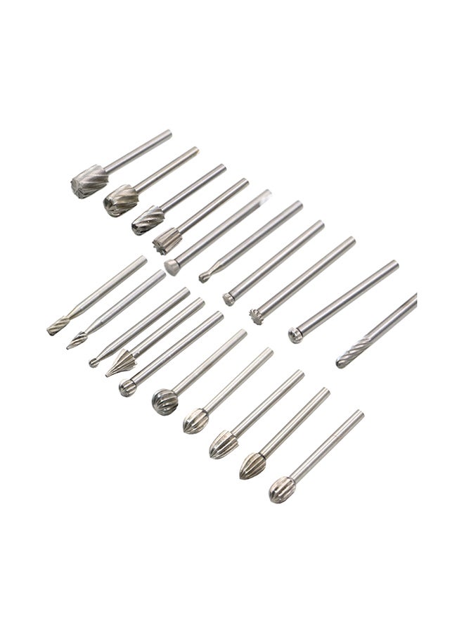 Generic - 20-Piece Shank Hss Rotary Routing Bit Set silver 2*10*6cm - Image 1