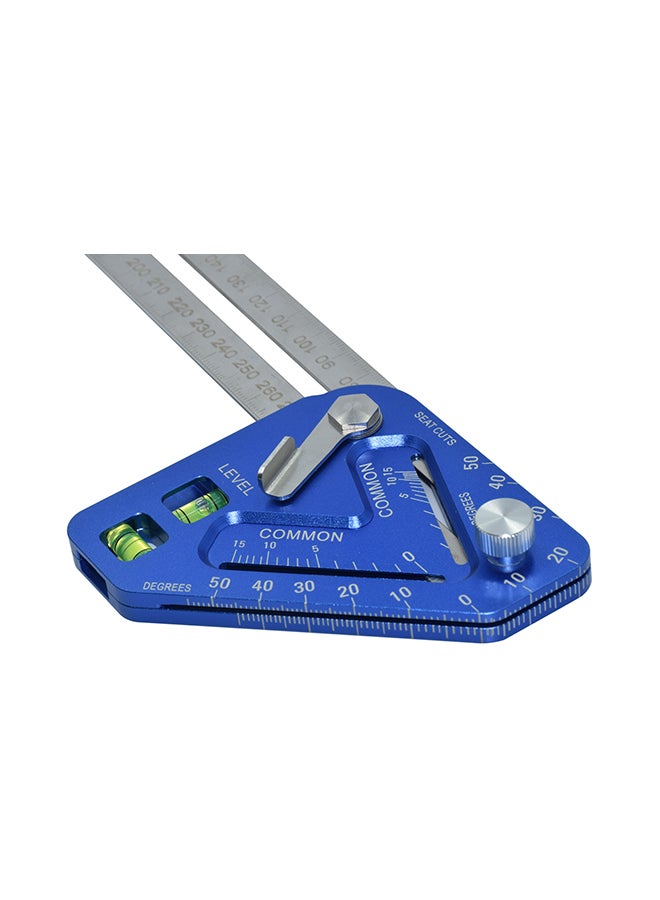 Generic Multifunctional Woodworking Measuring Tool blue 35.50x2x8cm  - Image 2