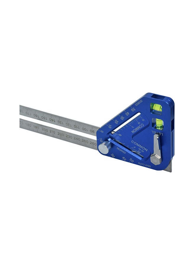 Generic Multifunctional Woodworking Measuring Tool blue 35.50x2x8cm  - Image 3