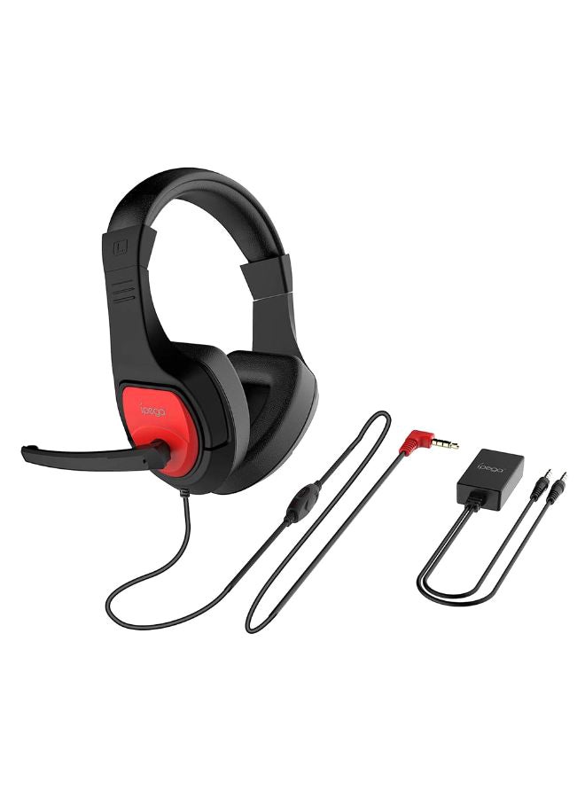 Ipega Over-Ear Gaming Headphones With Audio Converter For PS4/PS5/XOne/XSeries/NSwitch/PC - Image 1