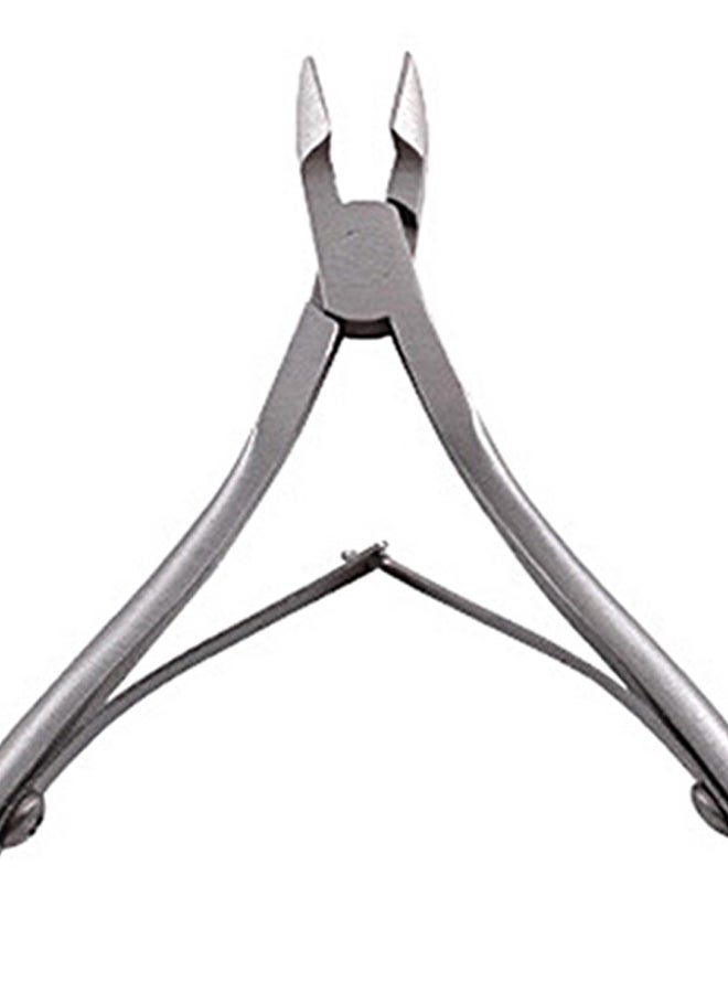 آنسيلف مقص وكماشة لإزالة الجلد المتصلب والبشرة الميتة حول الأظافر فضي - Image 2