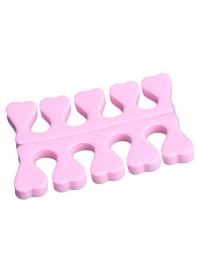 طقم فواصل أصابع القدم مكون من قطعتين وردي - Image 1