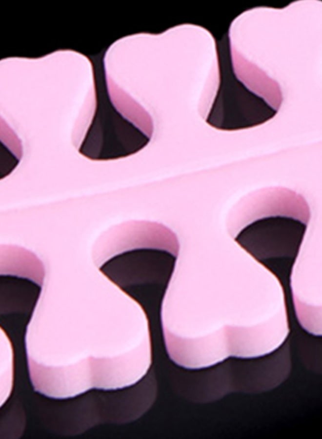 طقم فواصل أصابع القدم مكون من قطعتين وردي - Image 2