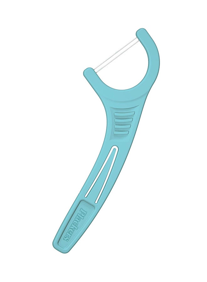 Plackers Pack Of 150 Twin-Line Dental Flossers Blue - Image 1