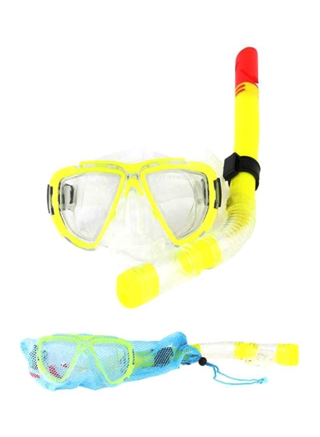 Generic 2-Piece Swimming Goggles And Breathing Tube Set 