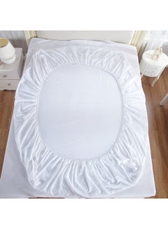 Rahalife Waterproof Mattress Protector Cotton Blend White 180X200X30cm  - Image 4