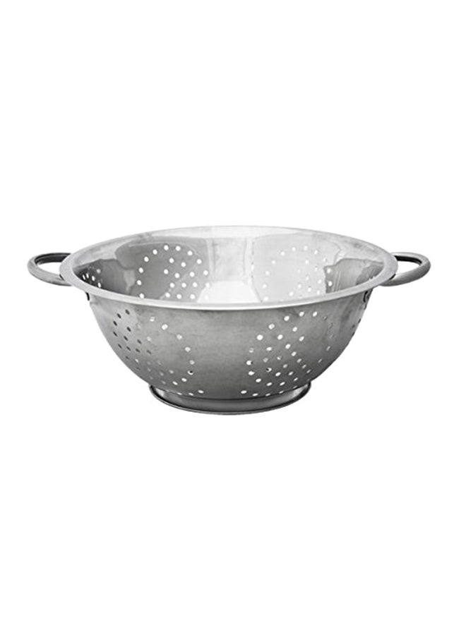 Home Basics Stainless Steel Colander Silver  - Image 1