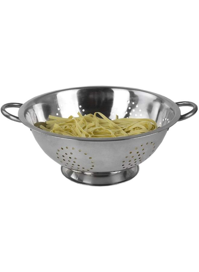 Home Basics Stainless Steel Colander Silver  - Image 3