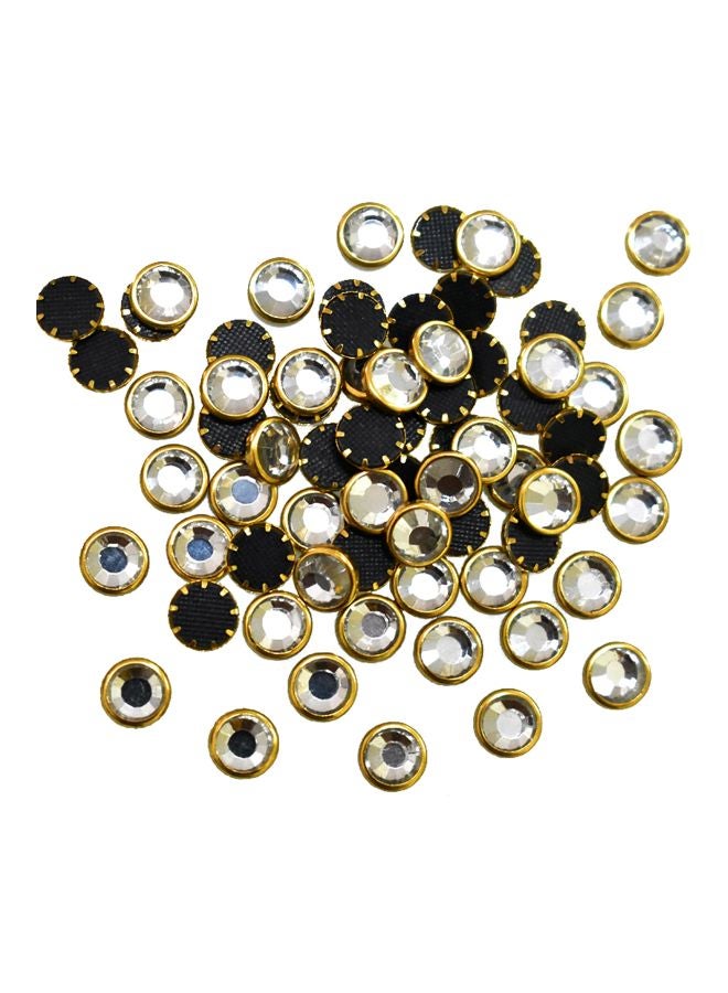 Embroiderymaterial 500-Piece Round Shape Crafting Kundans Set EMBKS06150 C