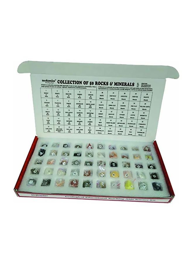 Rocksmins 50-Piece Rocks And Minerals