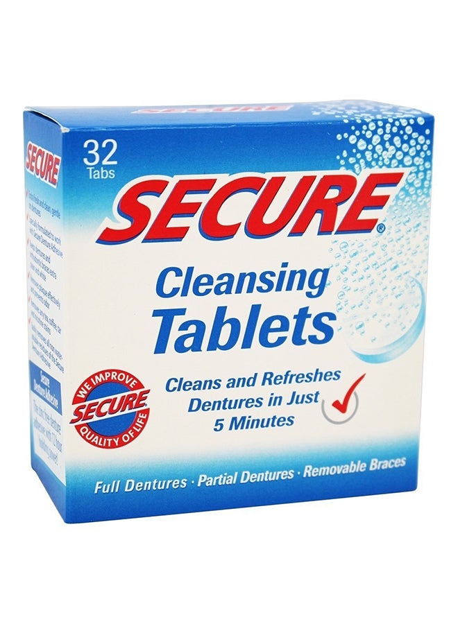 secure 32 Denture Cleansing Tablets  - Image 1