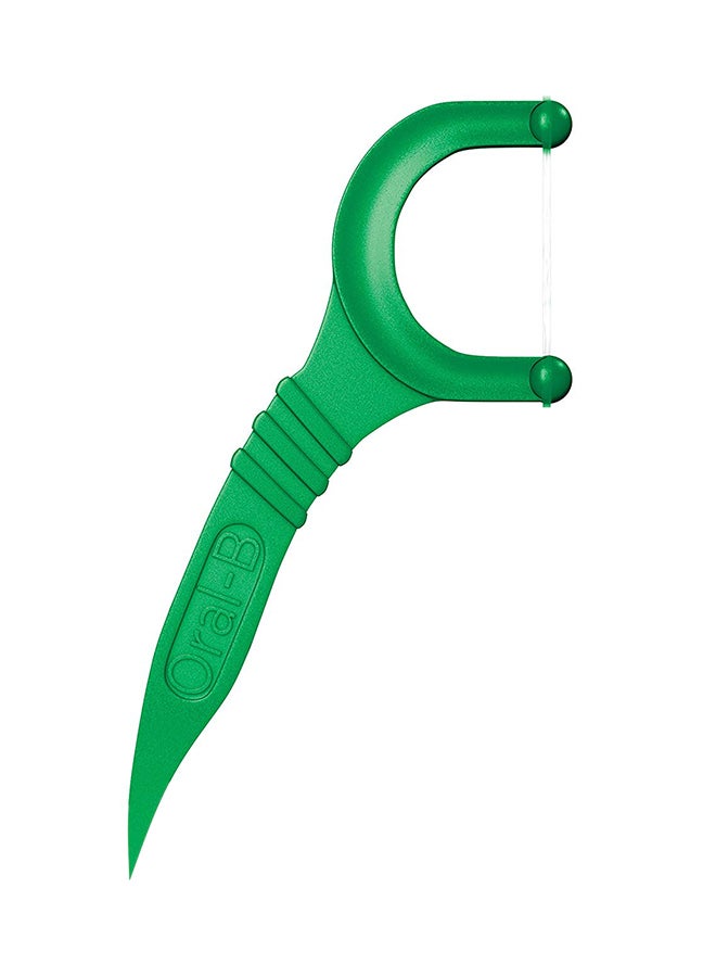 أورال بي مجموعة أعواد تنظيف الأسنان بالخيط سكوب أوتلاست برائحة النعناع طويلة الأمد مكونة من 75 قطعة أخضر - Image 1